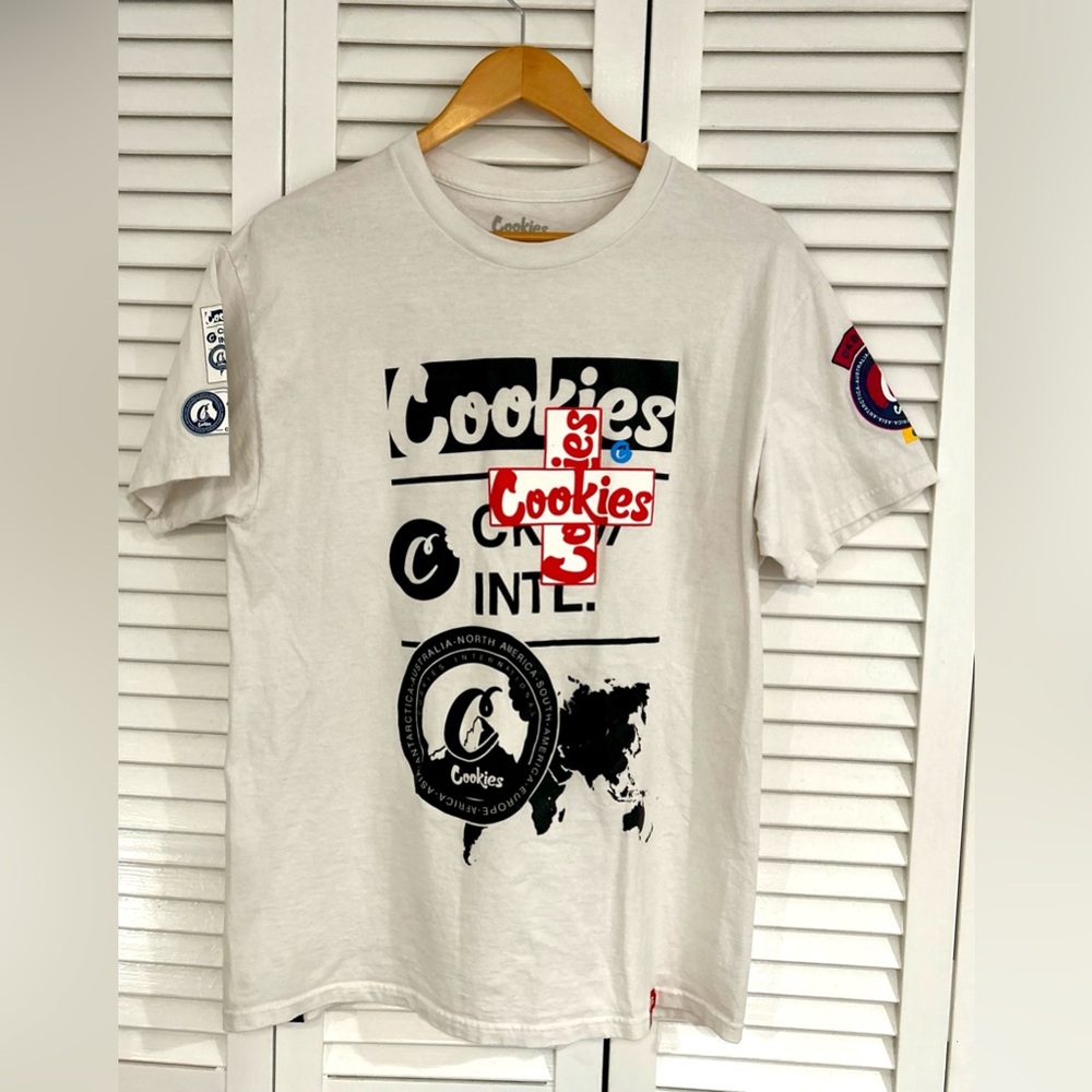 Cookie men’s white tee - large